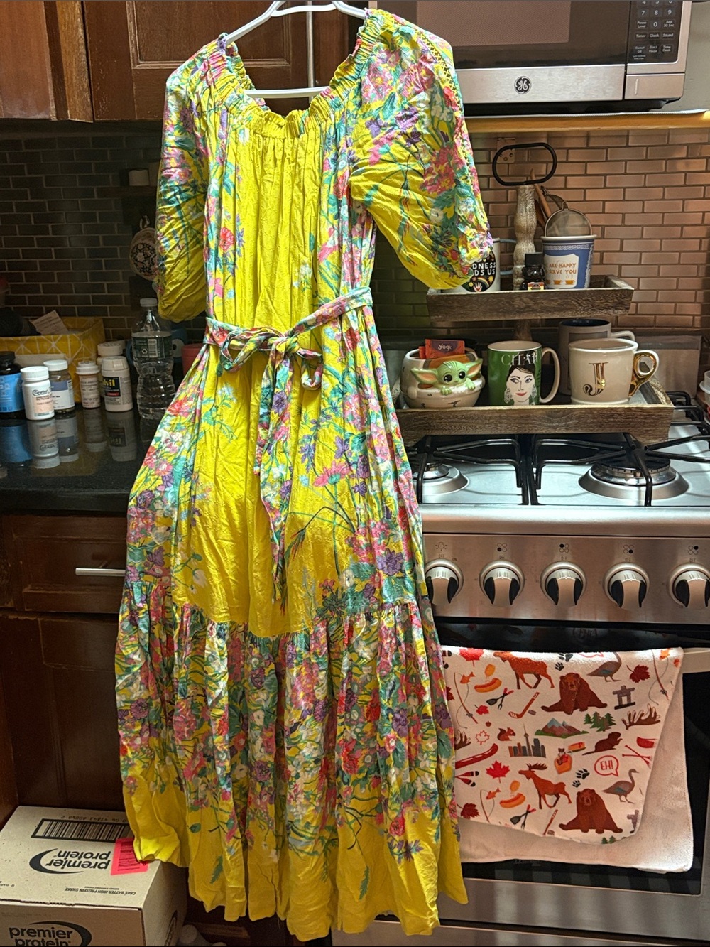 Long yellow sundress